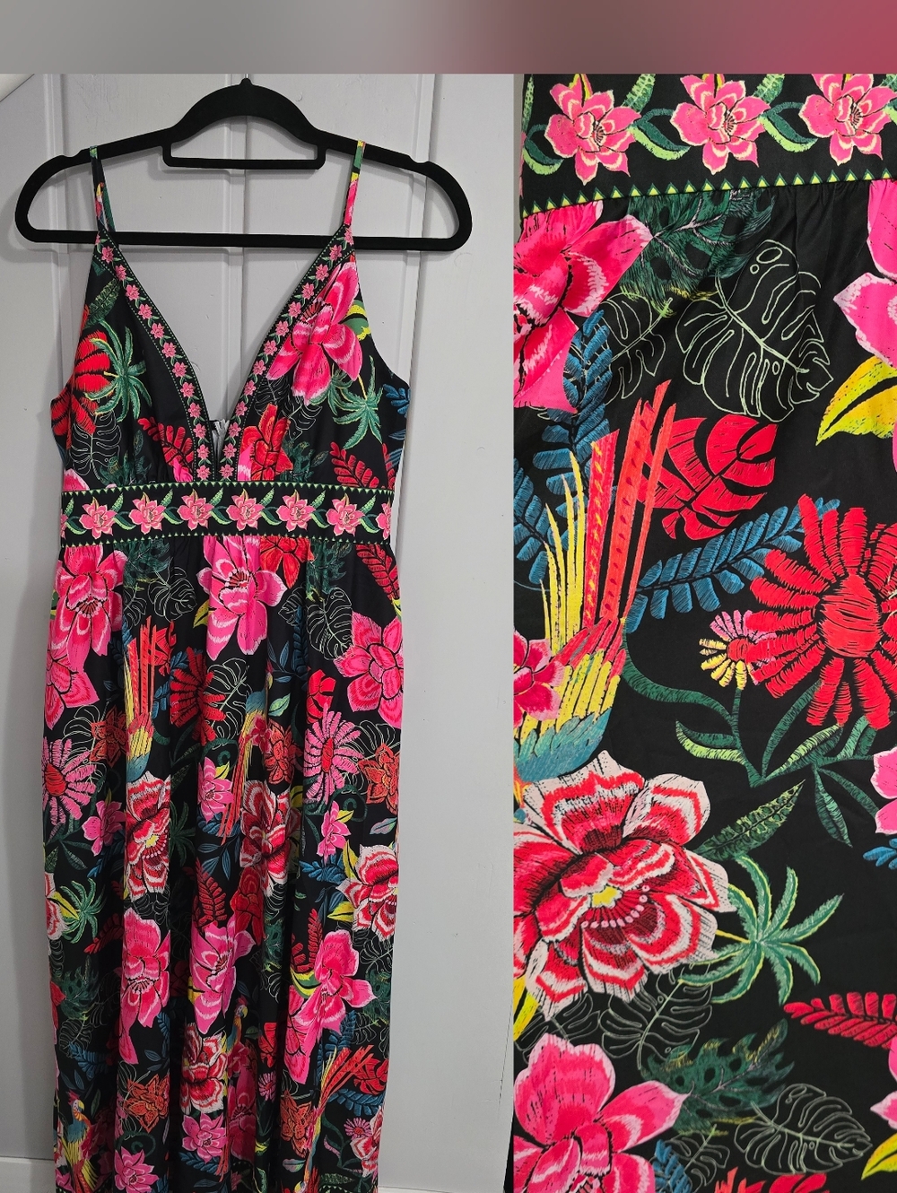 NWT Cupshe True Blossom Floral Maxi Dress (Size Large)